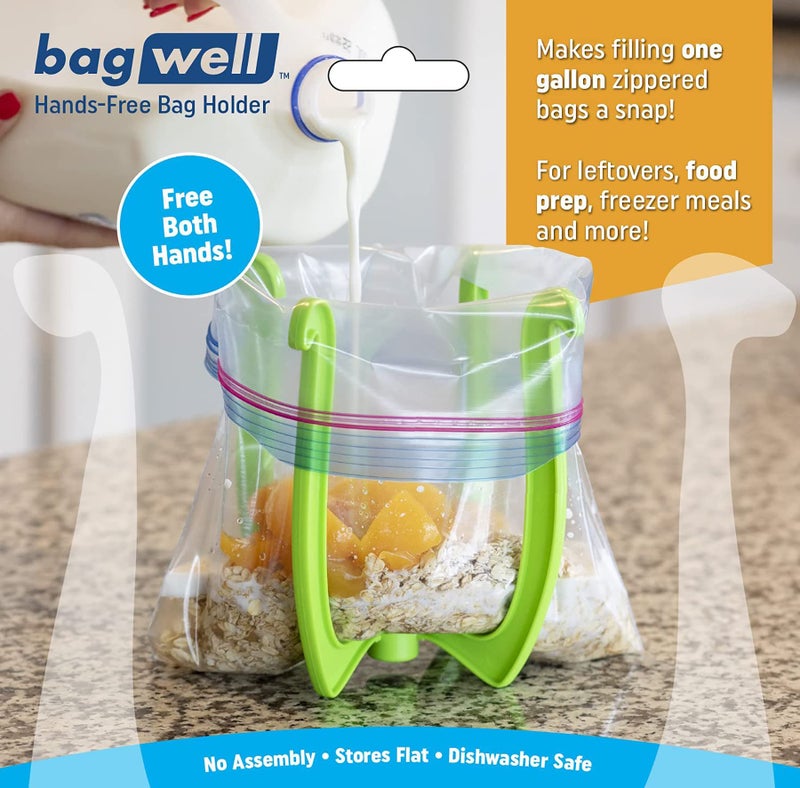 Bagwell Bag Well Sealable Bag Holder for 1 Gallon Size Food Storage Bags - Image 4